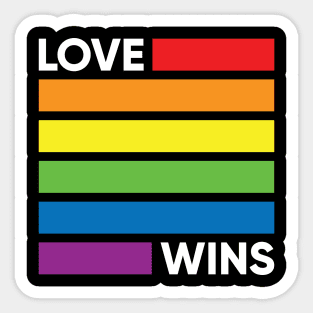 Pride Flag - LGBT Love Wins - Rainbow Parade Sticker